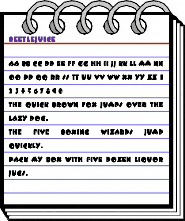 Beetlejuice normal animated font preview