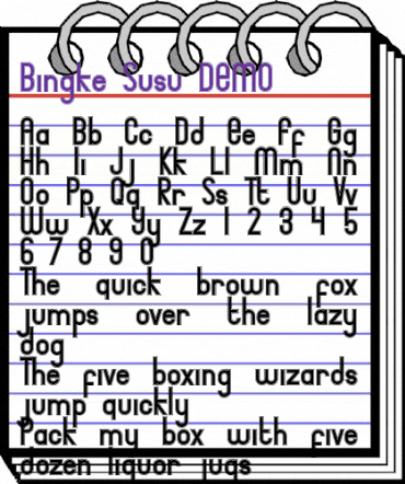 Bingke Susu DEMO Regular animated font preview