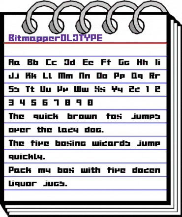 BitmapperOLDTYPE Regular animated font preview