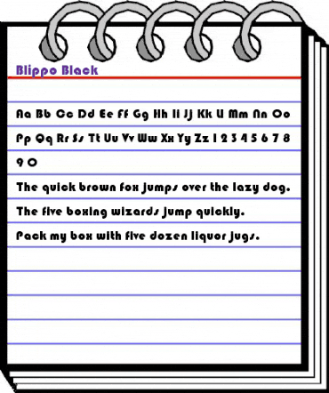 Blippo-Black Regular animated font preview