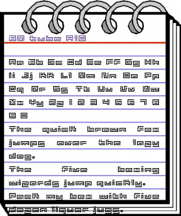 BM tube A10 animated font preview