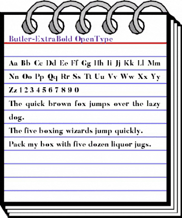 Butler ExtraBold animated font preview
