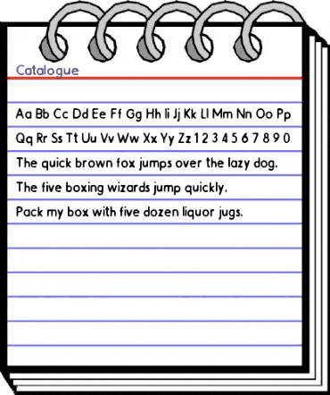 Catalogue Regular animated font preview