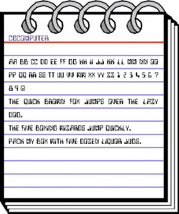 CgComputer Medium animated font preview