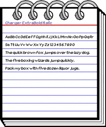 Charger ExBdIt animated font preview