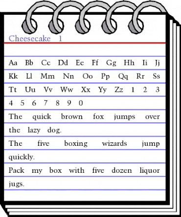 Cheesecake 1 Regular animated font preview