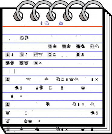 Chess Condal Regular animated font preview