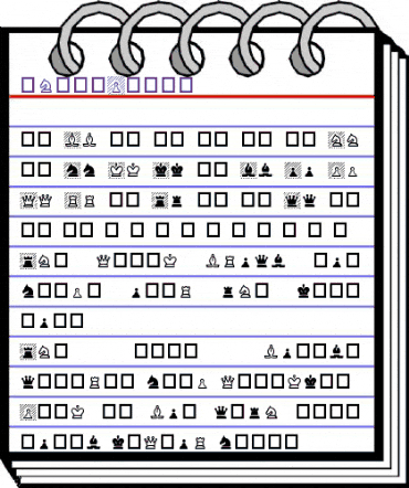 ChessPiece Regular animated font preview