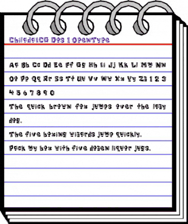 ChiladaICG Dos animated font preview