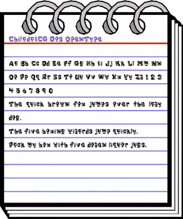 ChiladaICG Dos animated font preview