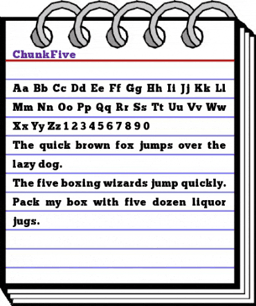 ChunkFive Regular animated font preview