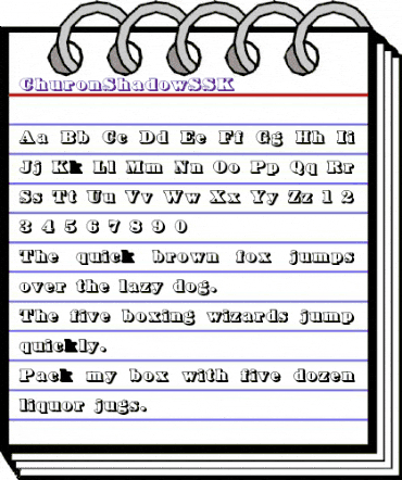 ChuronShadowSSK Regular animated font preview