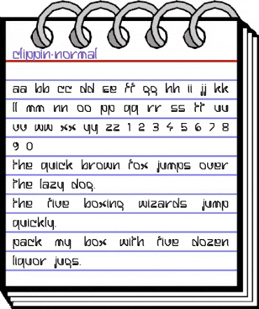 Clippin-Normal Regular animated font preview