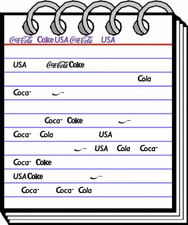 CocaCola Regular animated font preview