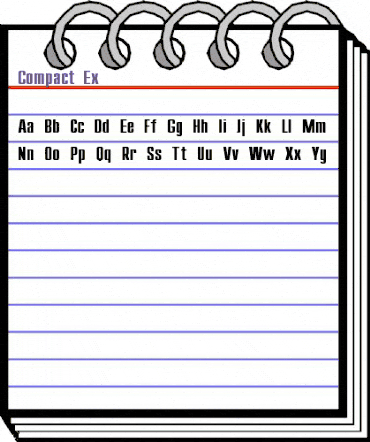 Compact Ex Regular animated font preview