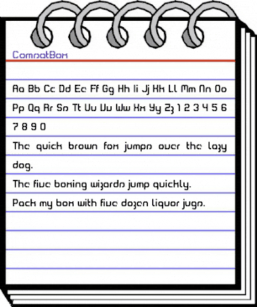 ComsatBox Regular animated font preview