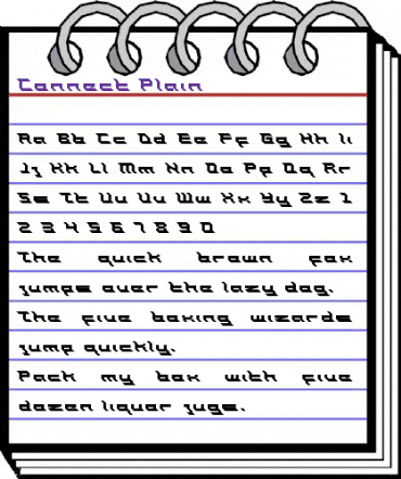 Connect Plain animated font preview