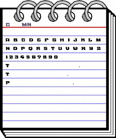 Contest MN Regular animated font preview