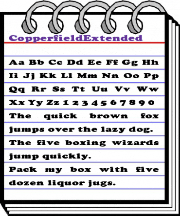 CopperfieldExtended Regular animated font preview