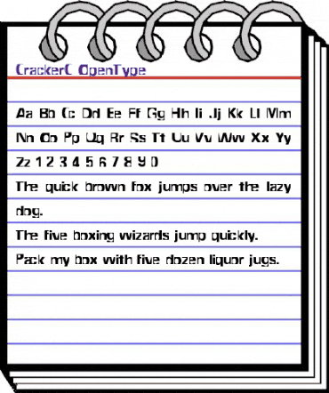 CrackerC Regular animated font preview