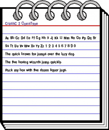 CrashC Regular animated font preview