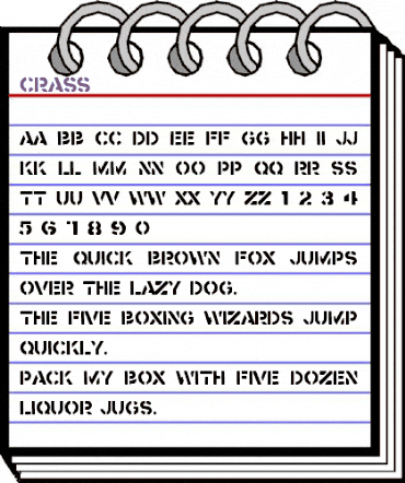 Crass Regular animated font preview