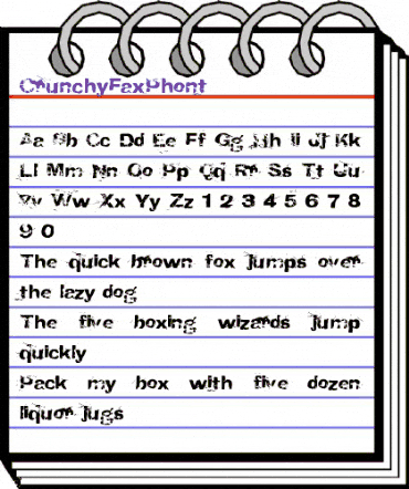 CrunchyFaxPhont Regular animated font preview