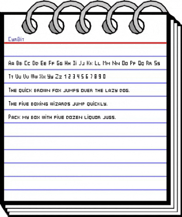 CyrBit Regular animated font preview