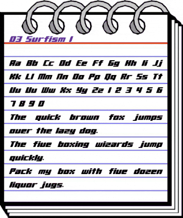 D3 Surfism_I Regular animated font preview