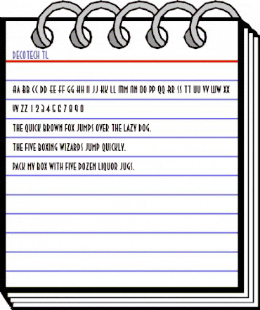 DecoTech TL Regular animated font preview