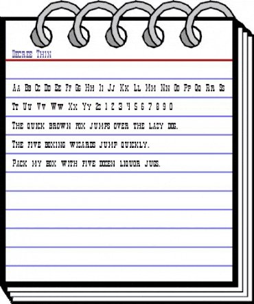 Decree Thin Regular animated font preview