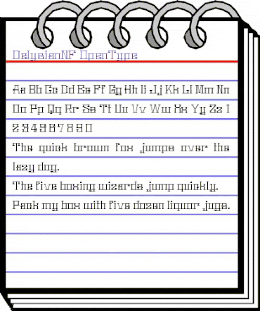 DelysianNF Regular animated font preview
