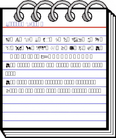 Dingbat Cats 2 Normal animated font preview