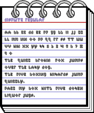Dispute Regular animated font preview