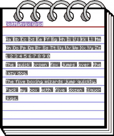 DotMatrix Regular animated font preview