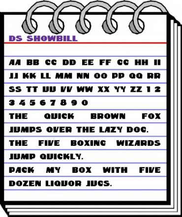 DS ShowBill Regular animated font preview