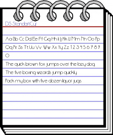 DS StandartCyr Regular animated font preview