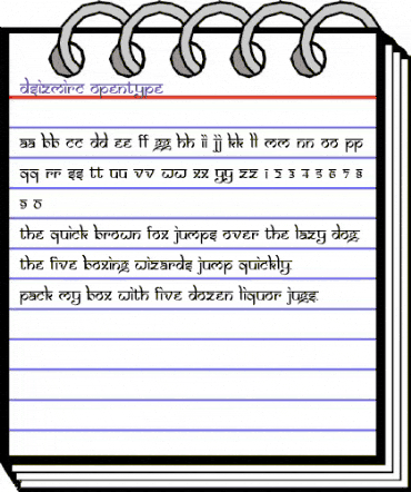 DS IzmirC Regular animated font preview