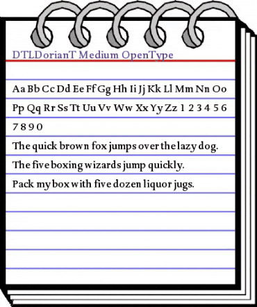 DTLDorianT Medium animated font preview