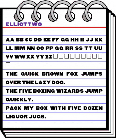 ElliotTwo Regular animated font preview