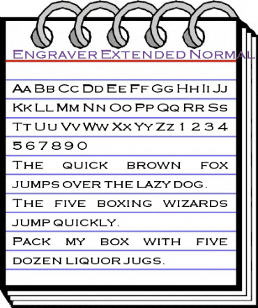 Engraver-Extended Normal animated font preview