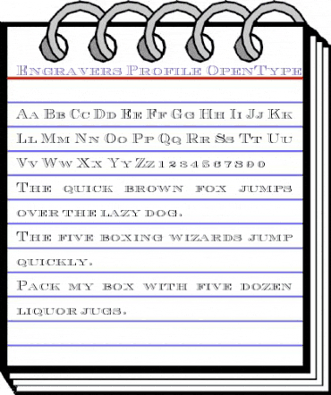 Engravers-Profile Regular animated font preview