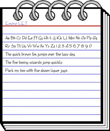 Enviro Regular animated font preview