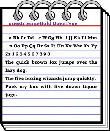EquestrienneBold Regular animated font preview