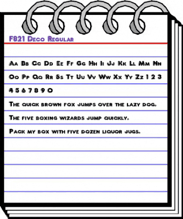 F821-Deco Regular animated font preview