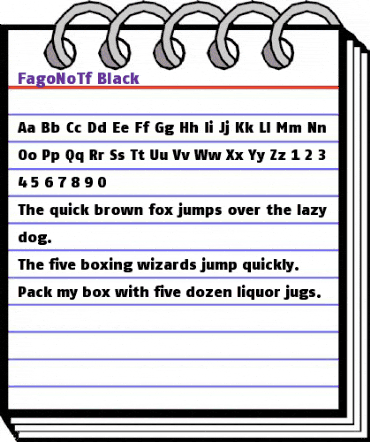FagoNoTf Heavy animated font preview