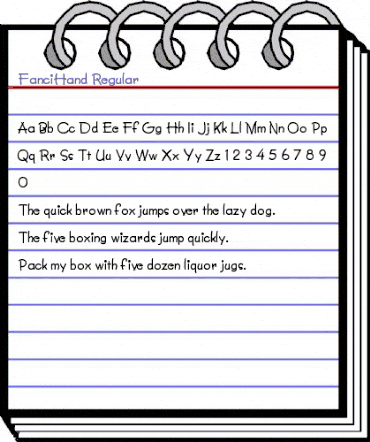 FanciHand Regular animated font preview