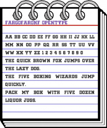 Fargo Faro NF Regular animated font preview