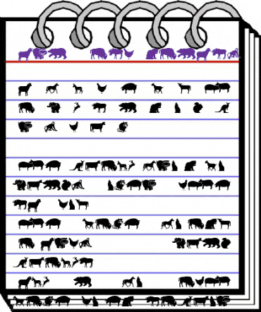 Farm & Wild Animals Regular animated font preview