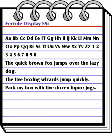 Ferrule Display SSi Regular animated font preview